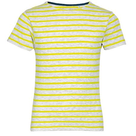 Футболка детская Miles Kids серый с желтым, размер 4 года (96-104 см)