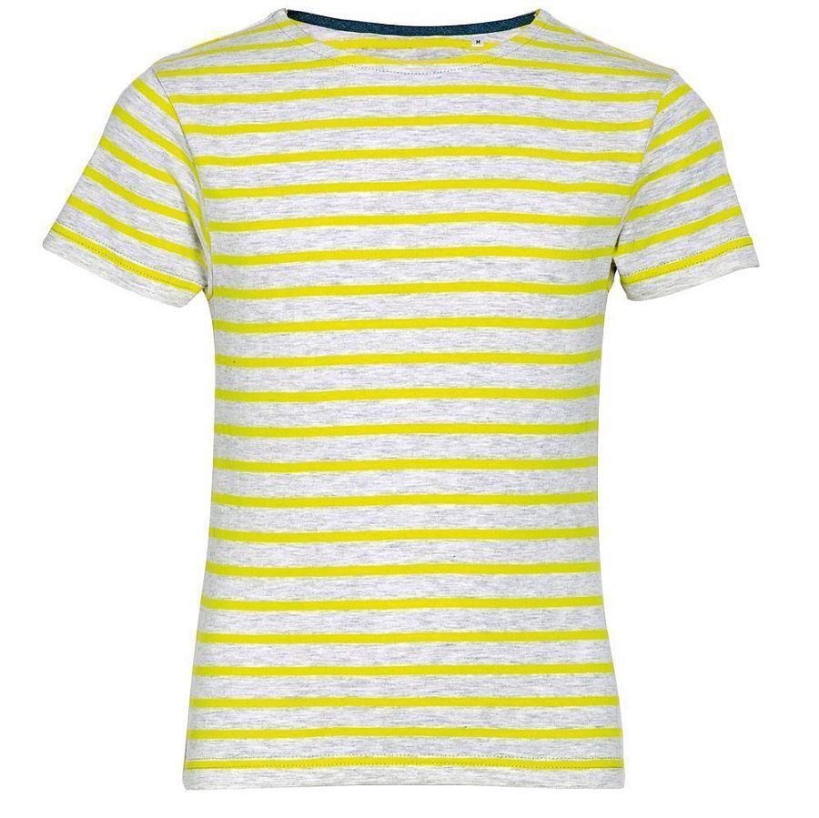 Футболка детская Miles Kids серый с желтым под нанесение