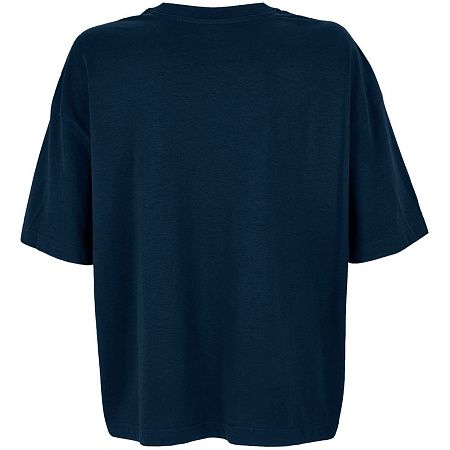 Футболка оверсайз женская Boxy Women, темно-синяя, размер XS