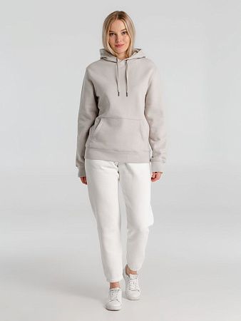 Толстовка с капюшоном унисекс King, дымчато-серая, размер XS