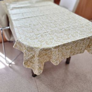 Биоразлагаемая скатерть, бело-серая