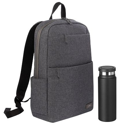 Подарочный набор Форст (Forst), Аллегра (Allegra), черный (рюкзак, термобутылка)