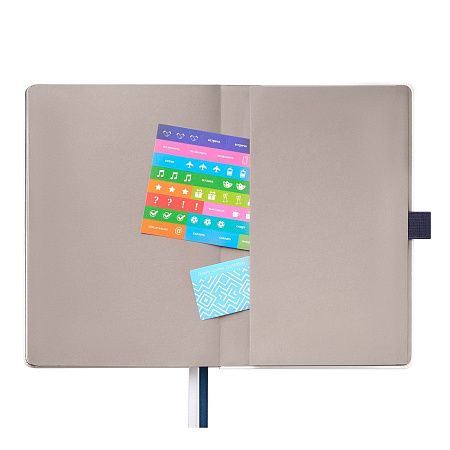 Ежедневник Арктик (Arctic) недатированный, белый/синий