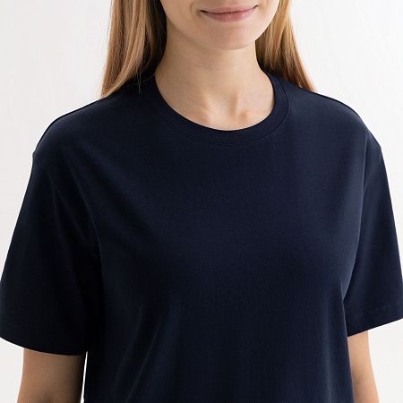 Футболка унисекс Крис (Kris), 150 гр., темно-синяя, размер XS