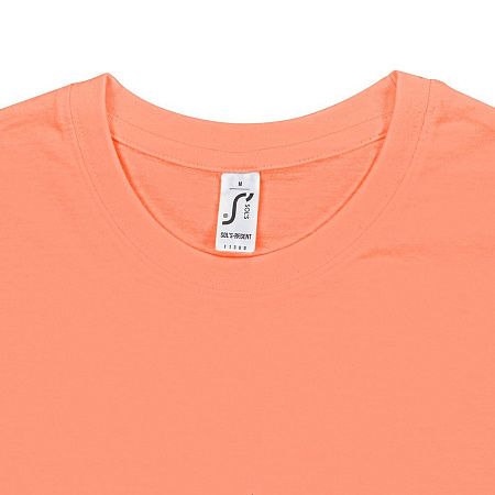 Футболка унисекс Regent 150, оранжевая (абрикосовая), размер S