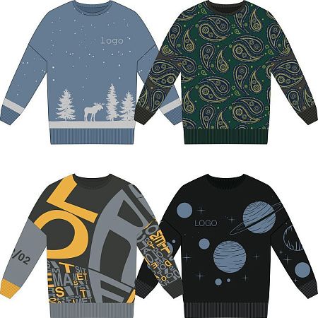 Свитер оверсайз на заказ Tricksy Net, полушерсть, размер S/M