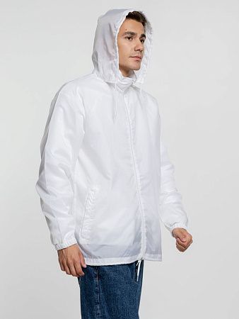 Ветровка унисекс Shift, белая, размер XS