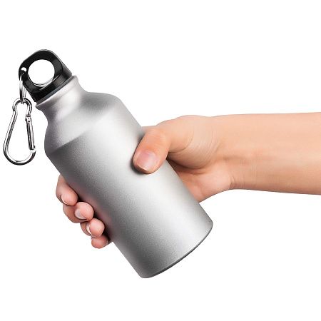 Бутылка для воды TIRON MATT 400мл. Серебристая 6151.06