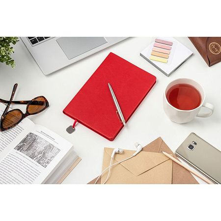 Ежедневник Flexy Buffalo А5, красный, недатированный, в гибкой обложке