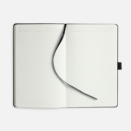 Ежедневник Lungo, недатированный, черный