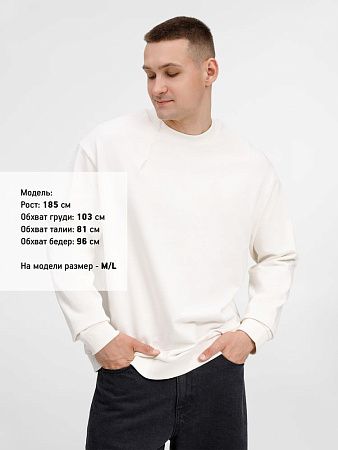 Свитшот унисекс Sinkopa, молочно-белый, размер XL/2XL