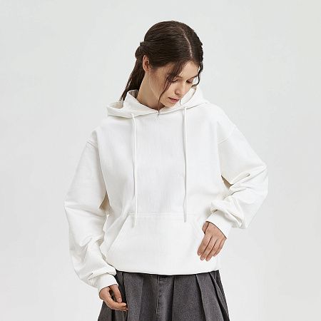 Худи релакс унисекс Адвенче (Adventure), белый