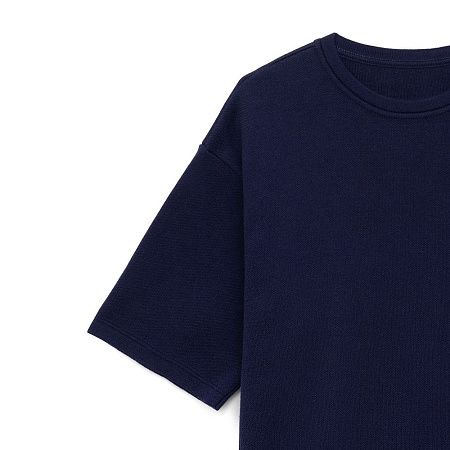 Джемпер с коротким рукавом Siluetti Volumica, темно-синий, размер M/L