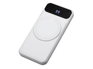 Магнитный беспроводной внешний аккумулятор со встроенными кабелями «Мэни», 10000 мАч