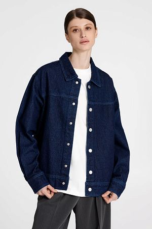 Куртка джинсовая O1, темно-синяя, размер M/L