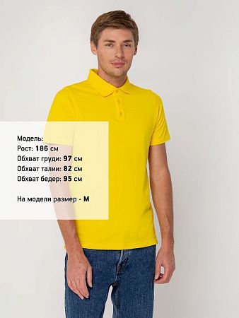 Рубашка поло мужская Virma Light, желтая, размер S