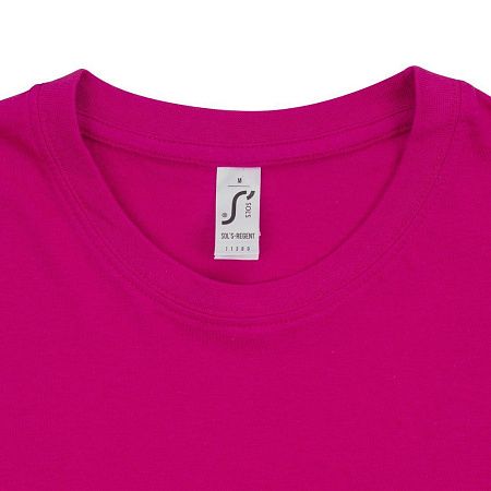 Футболка унисекс Regent 150, ярко-розовая (фуксия), размер S
