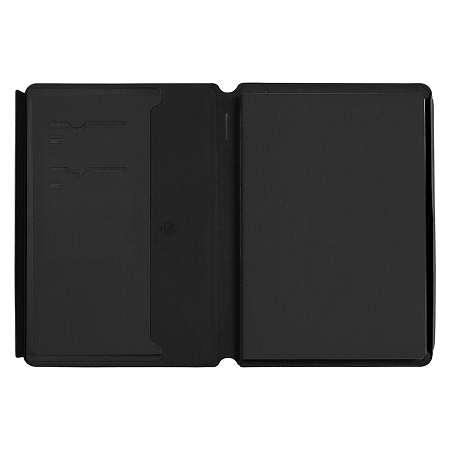 Блокнот в суперобложке Country Uma Linen A5+, недатированный, в твердой обложке, черный