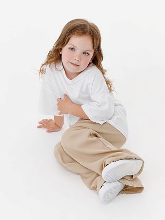 Футболка детская оверсайз Teezer, белая, размер 12 лет (146-152 см)