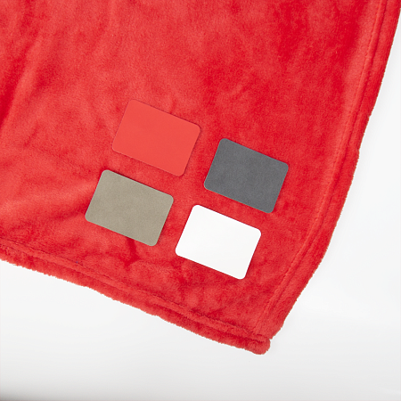 Шеврон Rectangle Cowhide размер 50*70 мм, белый, со скругленными углами