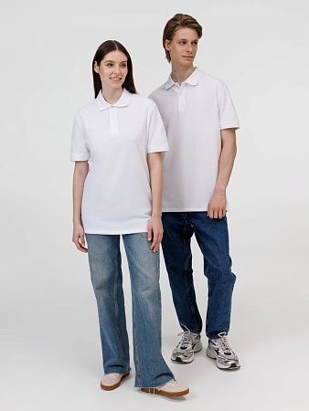 Рубашка поло унисекс Pacific, белая, размер M