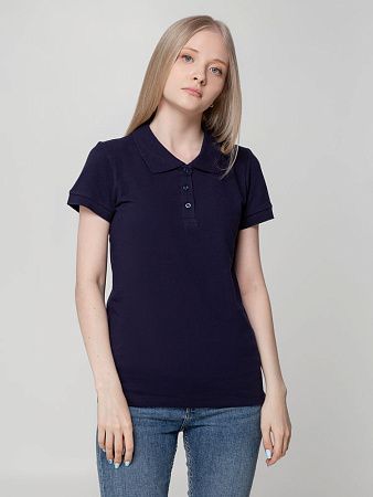 Рубашка поло женская Virma Lady, темно-синяя, размер XXL