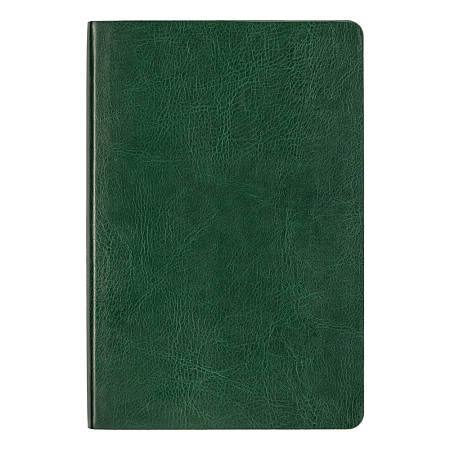 Ежедневник Flexy Buffalo А5, зеленый с золотистым срезом, недатированный, в гибкой обложке