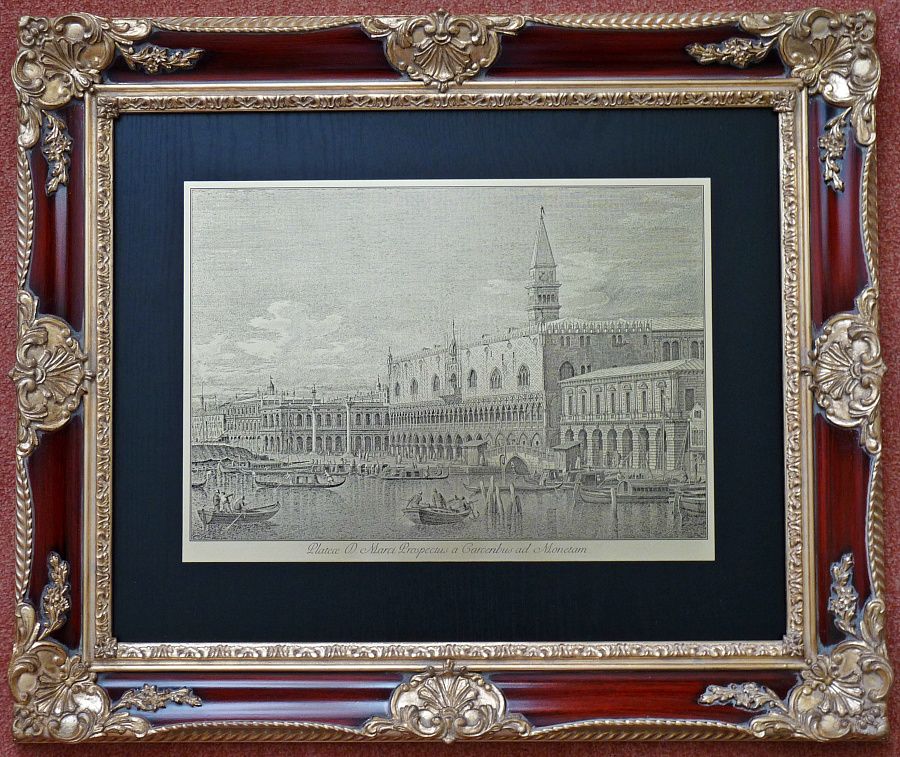 Гравюра "Венеция 2" в vip раме