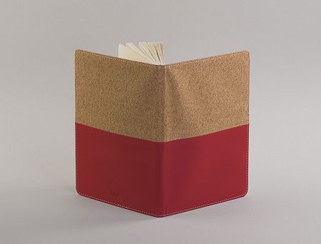 Блокнот "Фьюджи" уценка, формат А5, покрытие soft touch+пробка