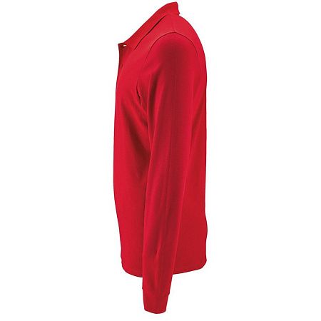 Рубашка поло мужская с длинным рукавом Perfect LSL Men, красная, размер XXL