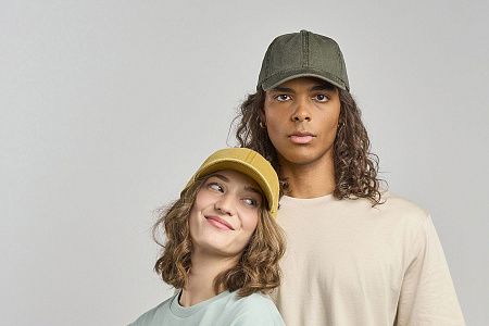 Бейсболка винтажная DIGG-S, 6 клиньев, металлическая застежка