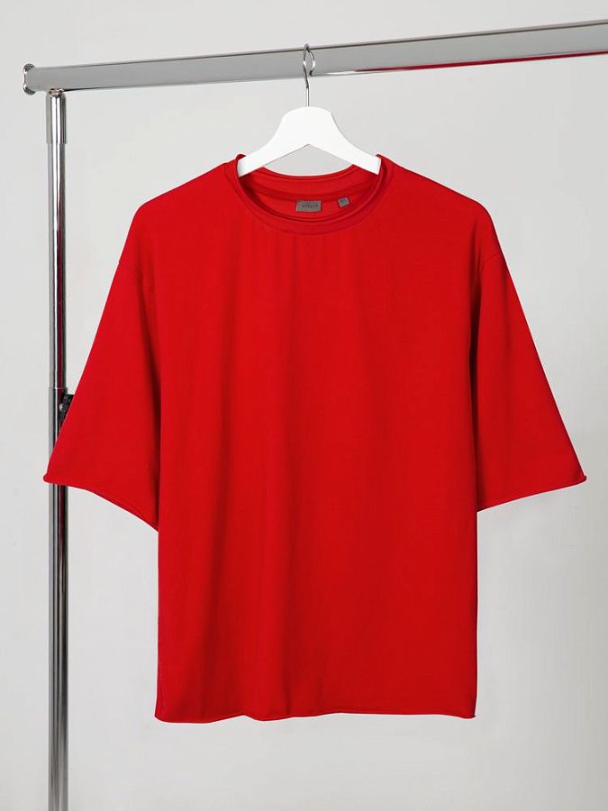 Футболка оверсайз Vozduh 2.0, синяя под нанесение