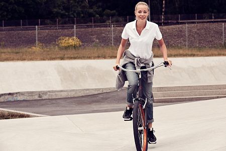 Рубашка поло женская Surf Lady, серый меланж, размер XS