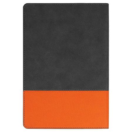 Ежедневник Flexy Treviso Nuba Sand Color Print Sample Hills А5, серый/оранжевый, недатированный, в гибкой обложке