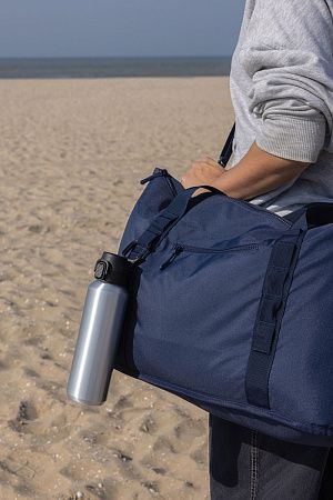 Спортивная бутылка Via из переработанной стали RCS с карабином, 600 мл