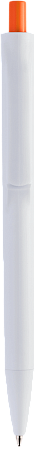 Ручка IGLA COLOR Белая с оранжевой кнопкой 1033.05