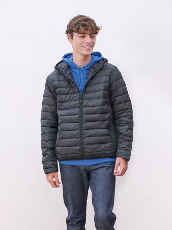 Куртка с капюшоном мужская Stream Men, черная, размер S