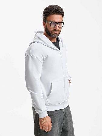 Толстовка унисекс оверсайз Sartoro, белая, размер XL/2XL