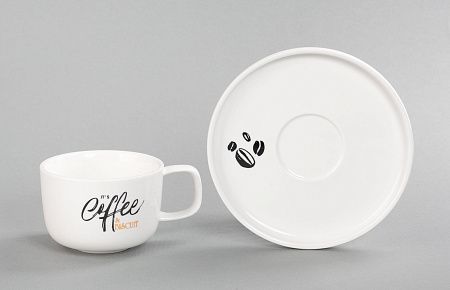 Чайная пара "Гармония" с нанесением капсула "Бисквит"