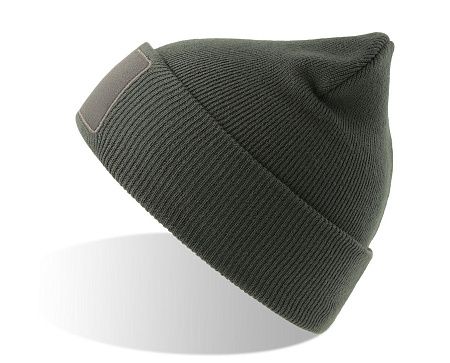 Шапка вязаная  двойная Wind-S с патчем