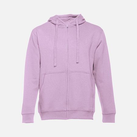 Толстовка мужская на молнии с капюшоном Amsterdam, сиреневая, размер L