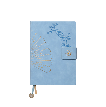 Ежедневник Вертикаль (Vertical) 1/2 недатированный, голубой