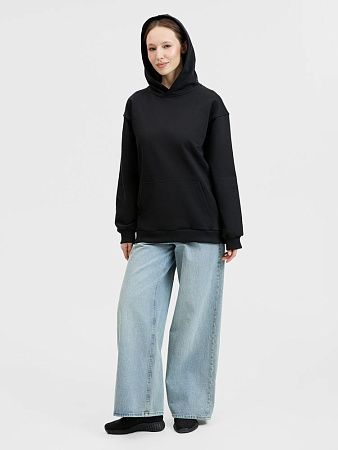 Худи унисекс оверсайз Songo, черное, размер XS/S