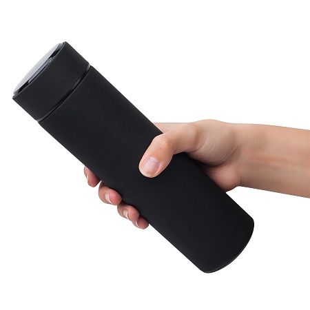 Термос TIM SOFT с индикатором температуры 420мл. Черный 6400.08