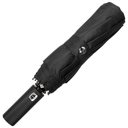 Зонт складной автоматический, Forest Lotus, диаметр 100 см, радиус 23 дюйма, 9 панелей, без подарочной коробки, черный