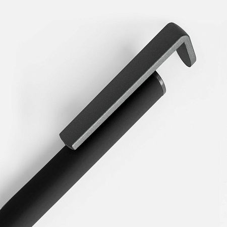 Ручка шариковая Standic с подставкой для телефона, черная