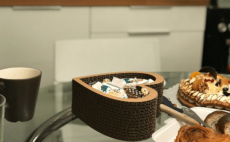 Многослойная коробка Сердце со съемной крышкой