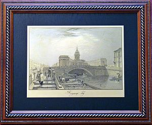 Гравюра "Казанский собор" 1