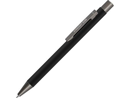 Ручка металлическая шариковая «Straight Gum» soft-touch с зеркальной гравировкой