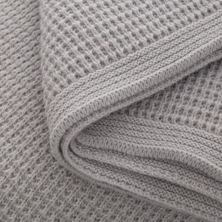 Плед Мальта Софт (Malta Soft) вязаный, 160*90 см, серый